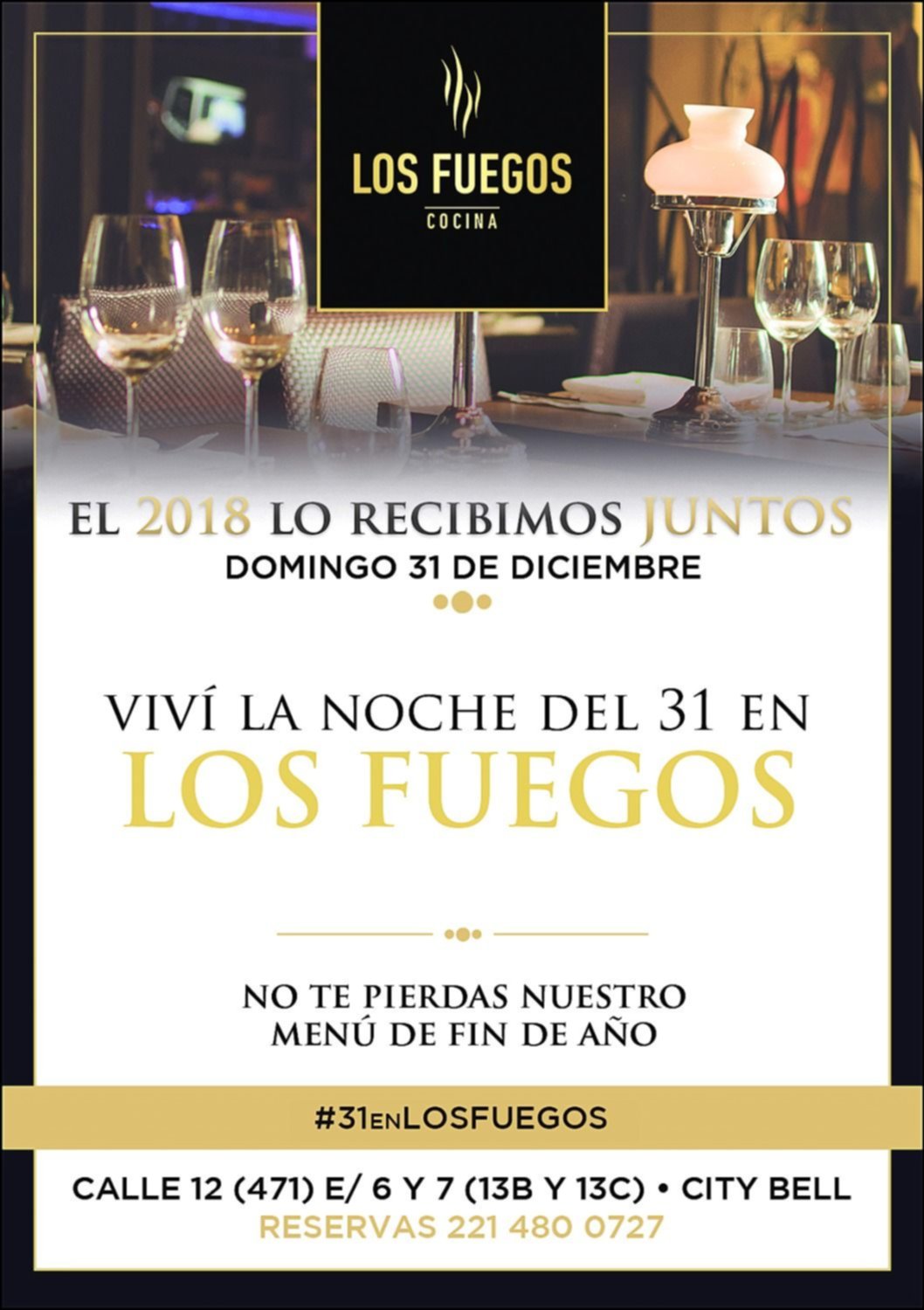 Recibí el año nuevo en Los Fuegos