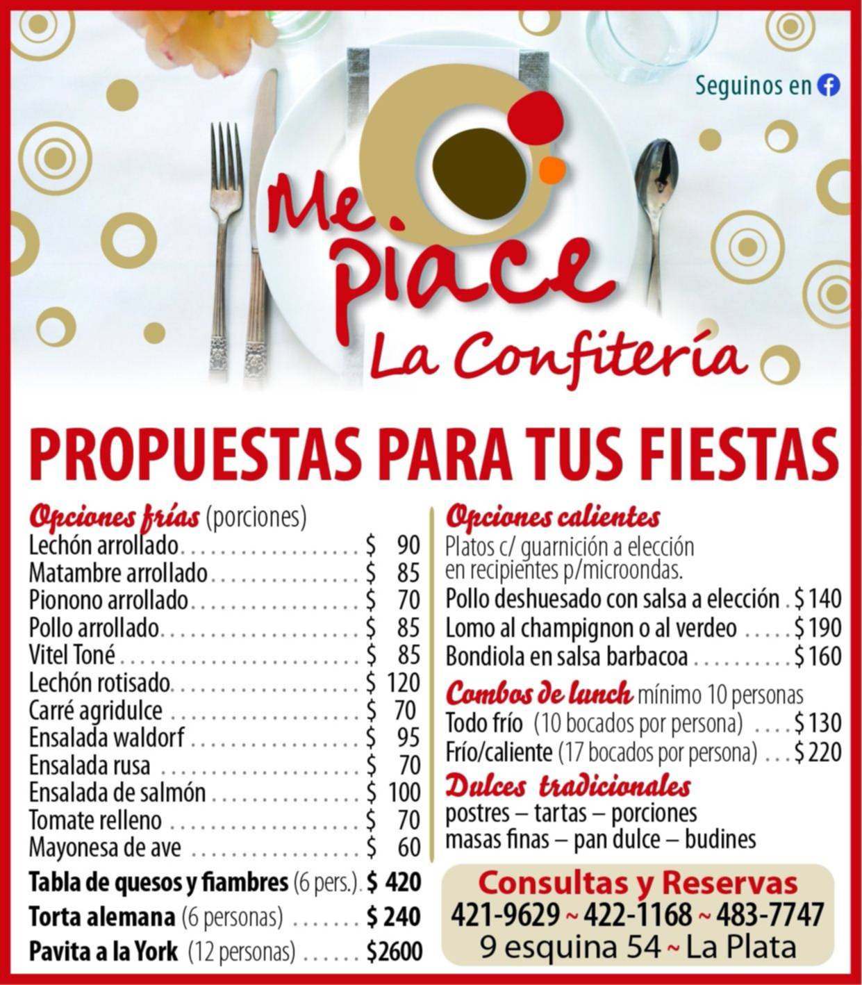 Me Piace te ofrece grandes propuestas para las fiestas
