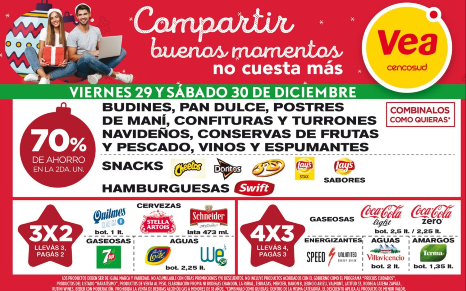 Vea te espera con lo mejor para despedir el año y recibir el 2018