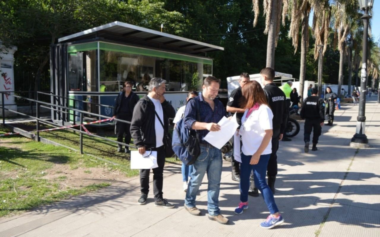 Nuevo operativo en Parque Saavedra contra vendedores ambulantes