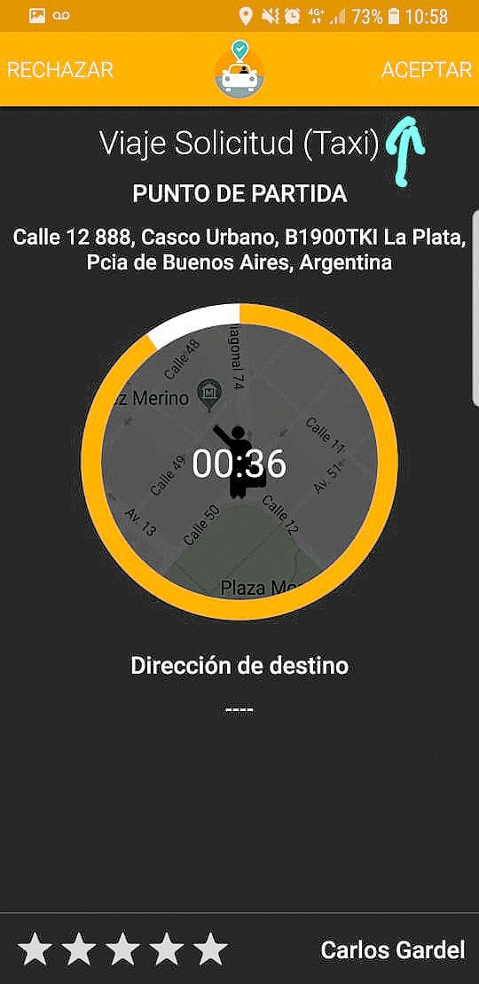 Una app oficial para pedir taxis desde el celular permitirá puntuar al chofer