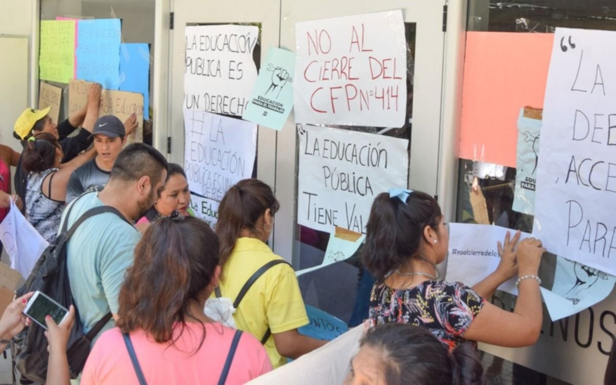 Protesta contra el cierre de los Centros de Formación Profesional