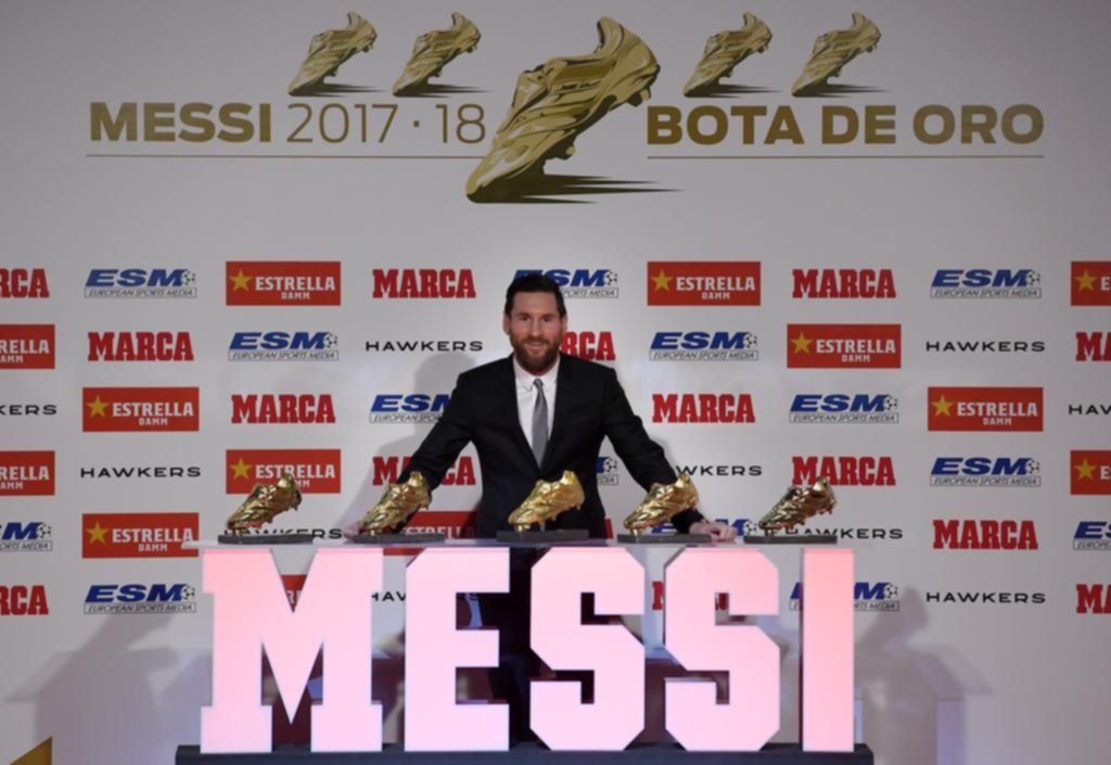 Messi sumó su quinta bota de oro como goleador de Europa
