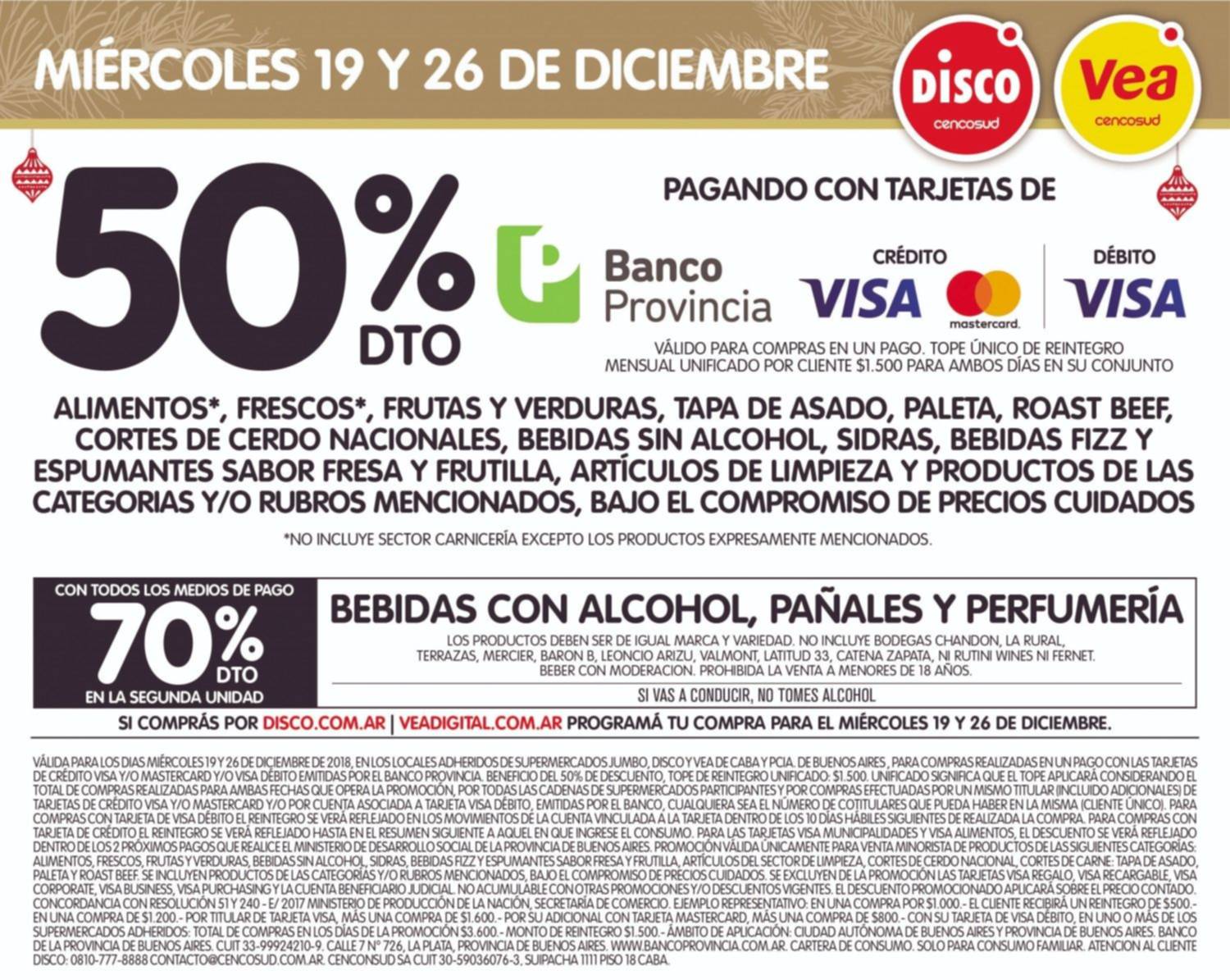 Disco y Vea te esperan este miércoles con 50% de ahorro