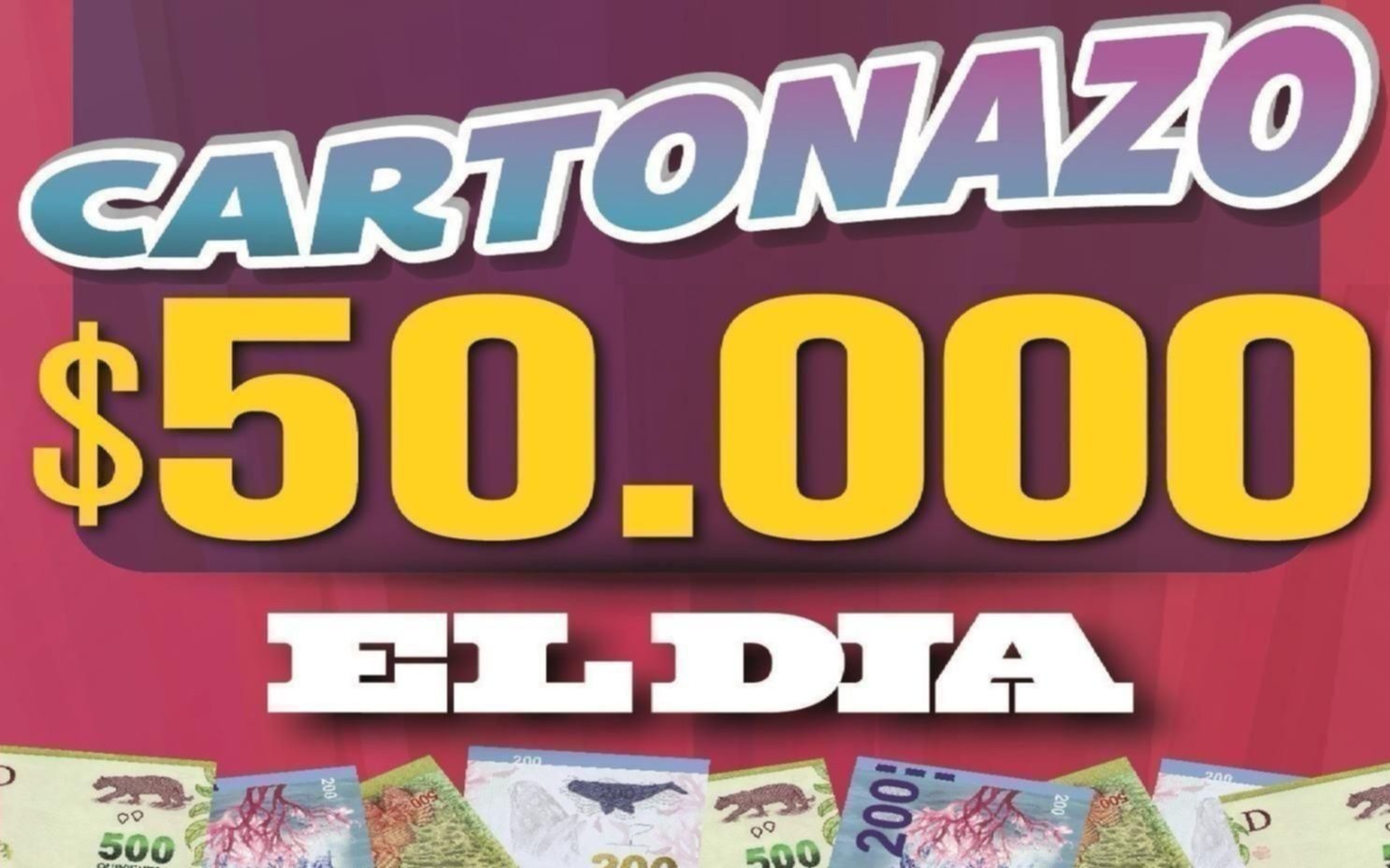 Salió hoy la tarjeta del nuevo Cartonazo con un pozo de $50.000