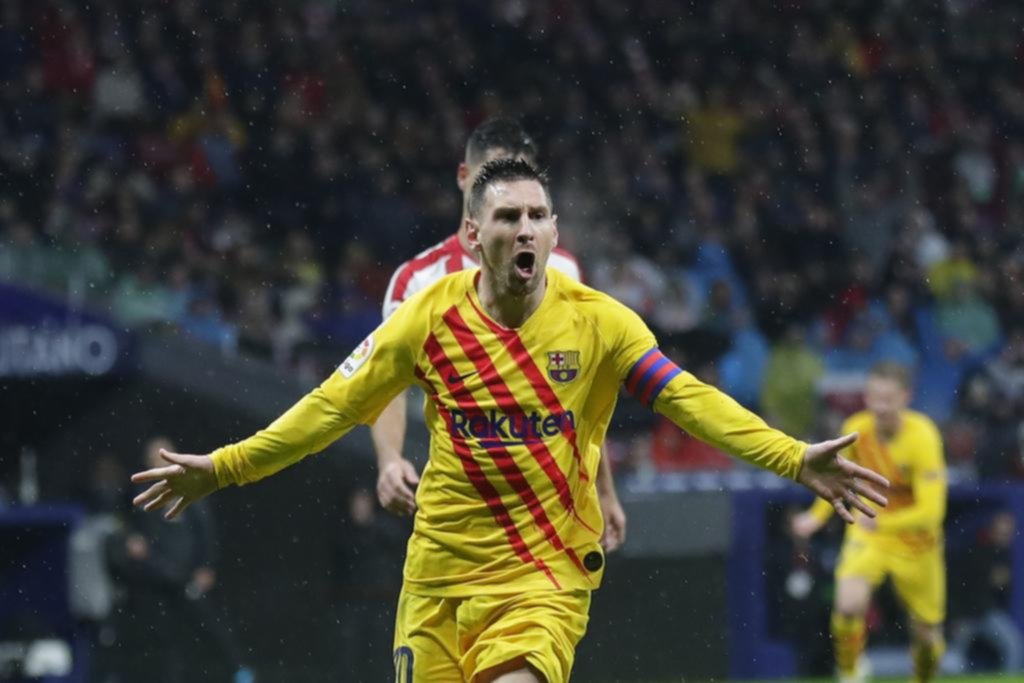 Messi volvió a amargar al Aleti de Simeone