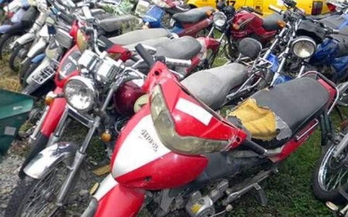 Remate de motos secuestradas en operativos