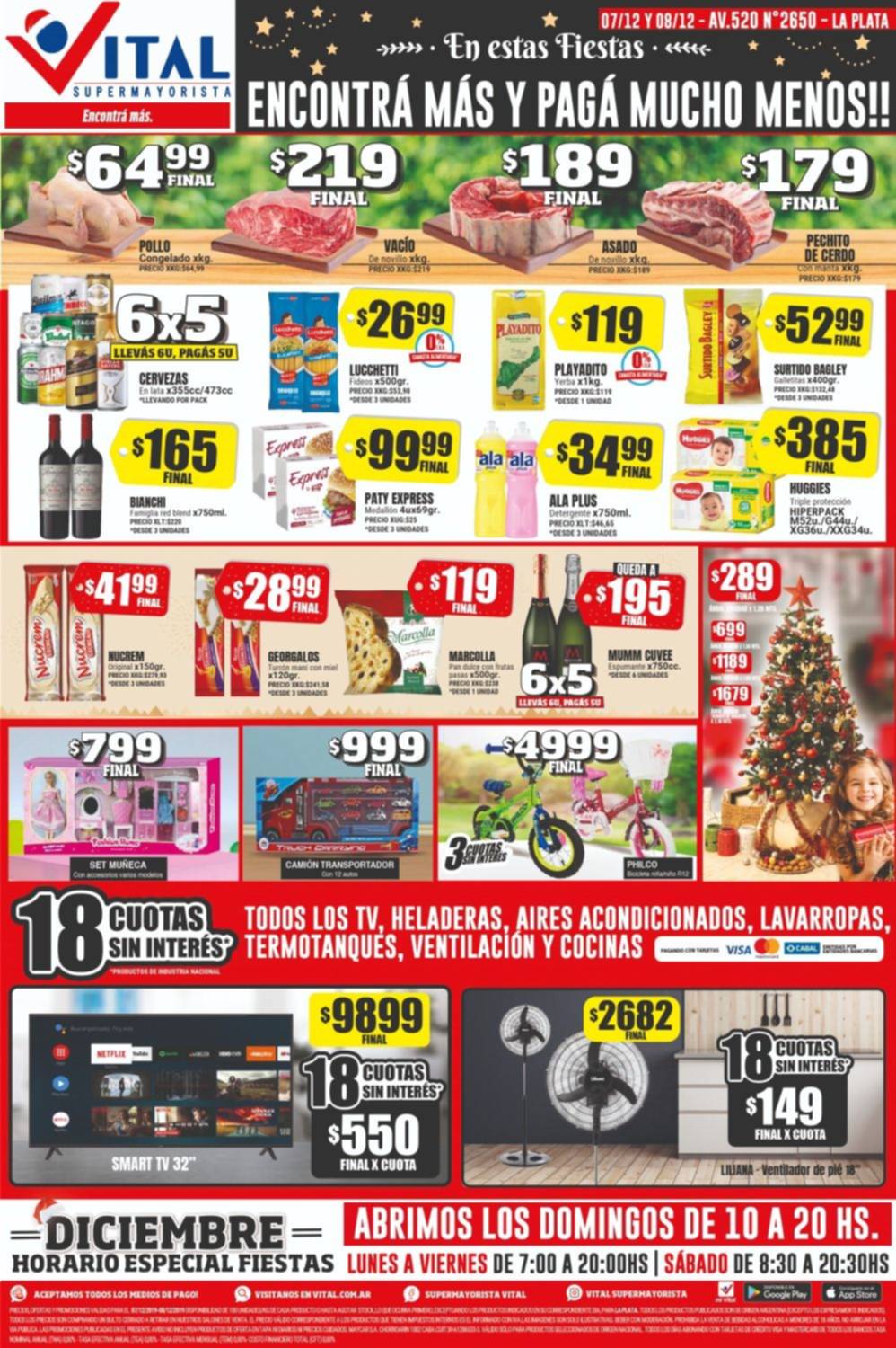 Las ofertas de los mayoristas son también para las familias