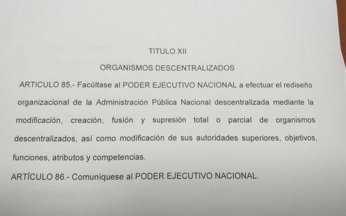 El Gobierno tuvo que dar marcha atrás con un polémico artículo