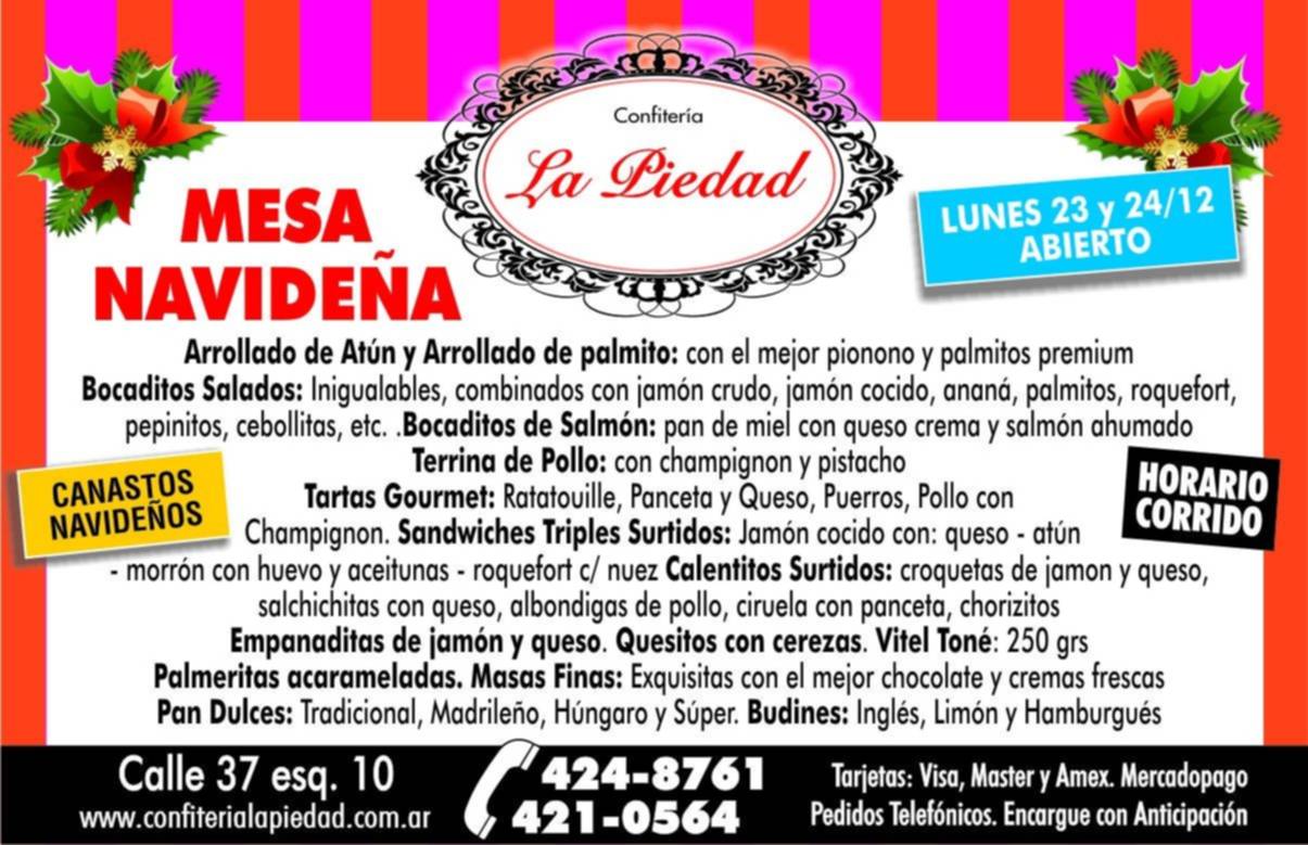 Múltiples opciones de confitería para armar la mesa navideña