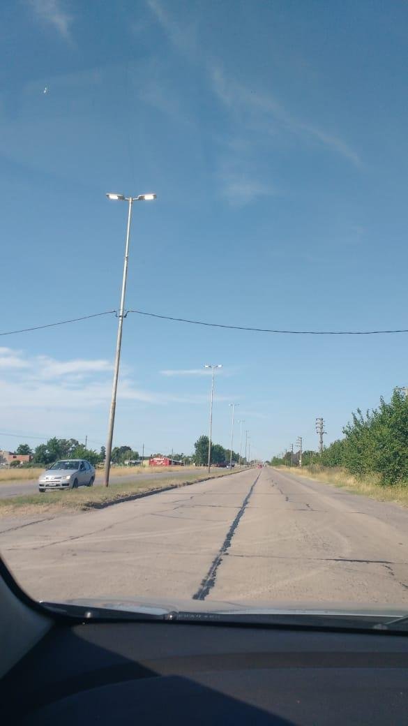 Reclamo por luminarias de ruta 6 y cruce de Etcheverry