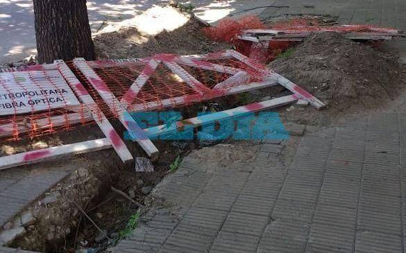 Una obra inconclusa causa complicaciones en 25, 35 y 36