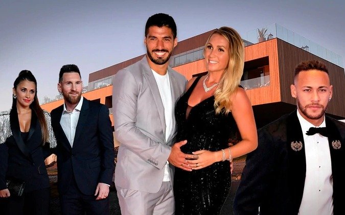 Messi y Neymar en la espectacular fiesta que organiza Luis Suárez en Uruguay