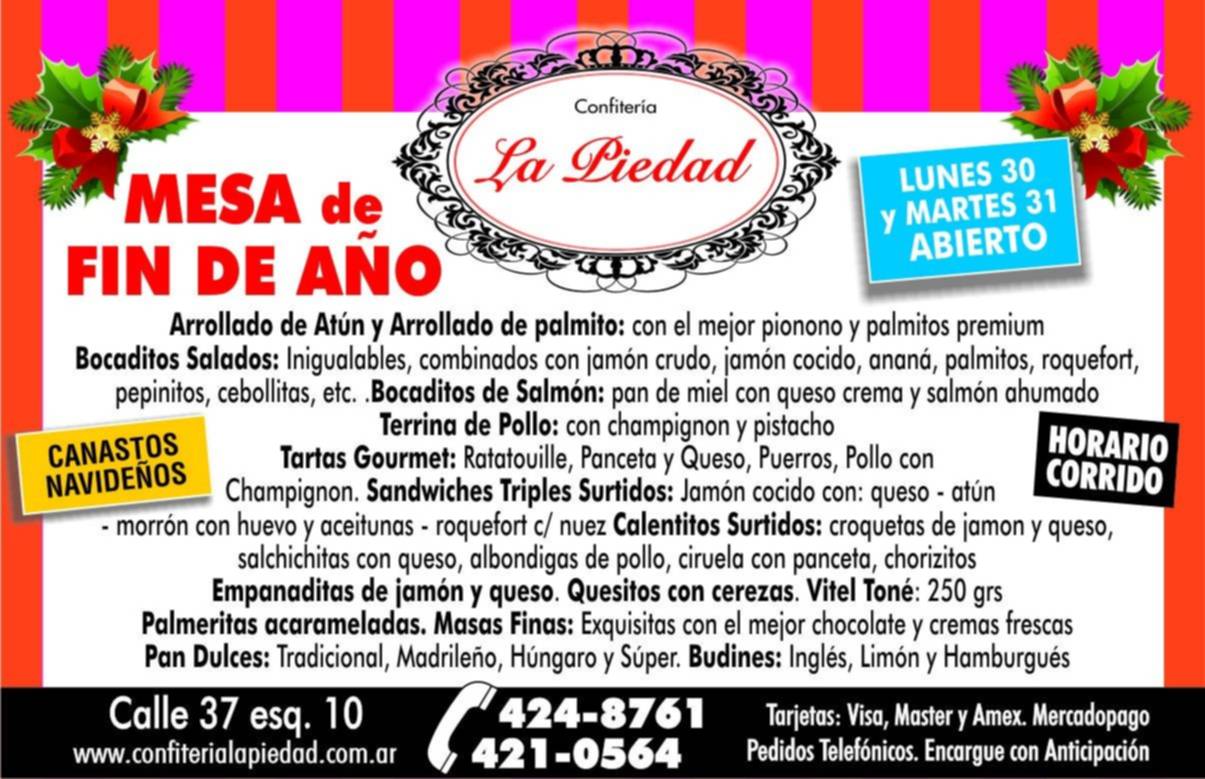 Múltiples opciones de confitería para armar la mesa navideña