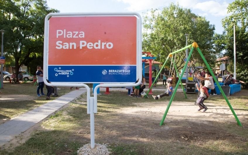 Renovaron La Plaza “San Pedro” de Berazategui