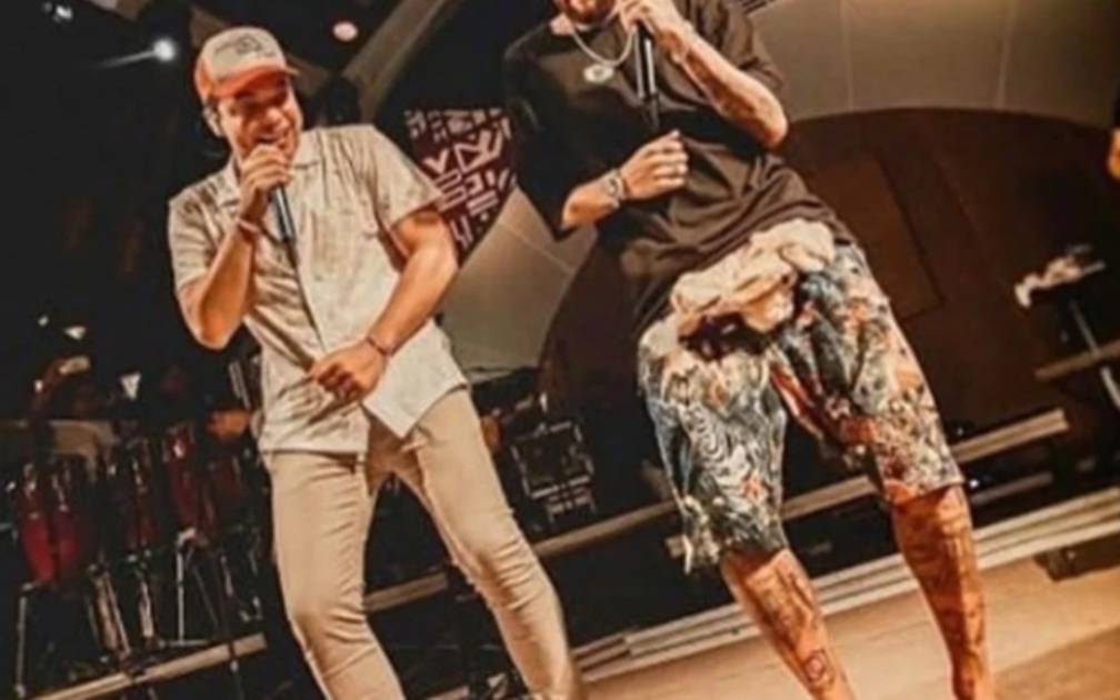 El show que dieron sobre el escenario Neymar y Gabigol en Brasil