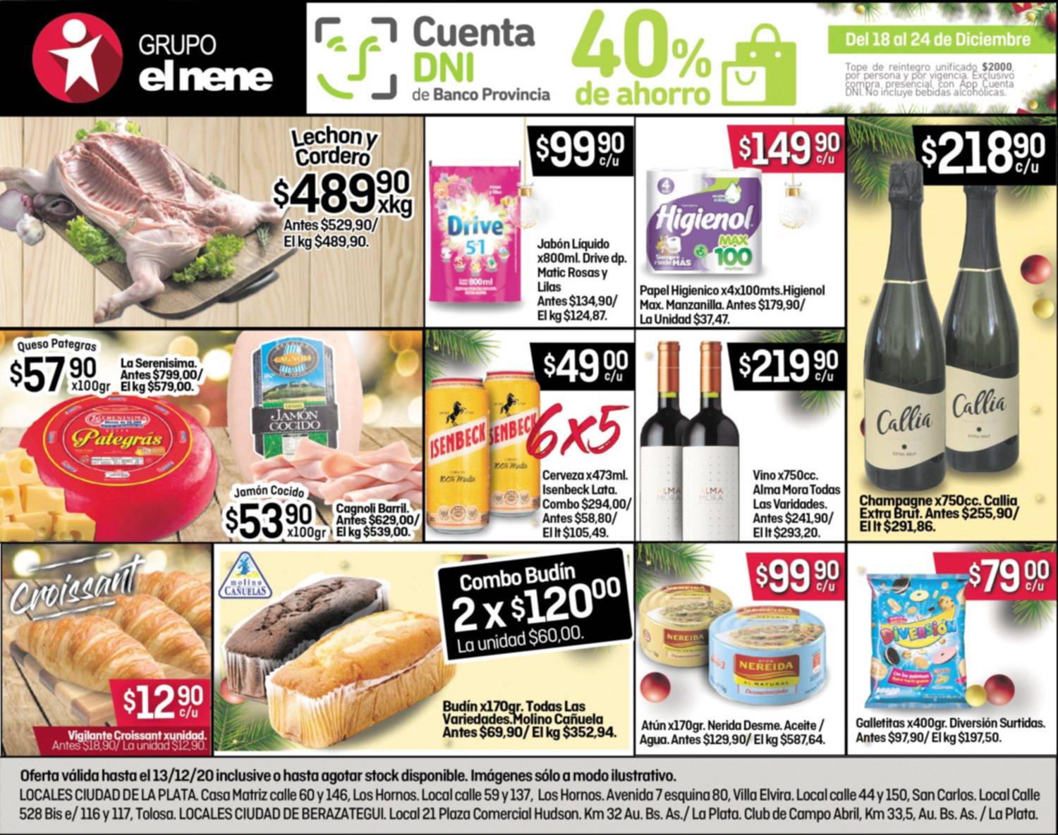 Del 18 al 24 de diciembre no te pierdas el 40% de ahorro con la app Cuenta DNI