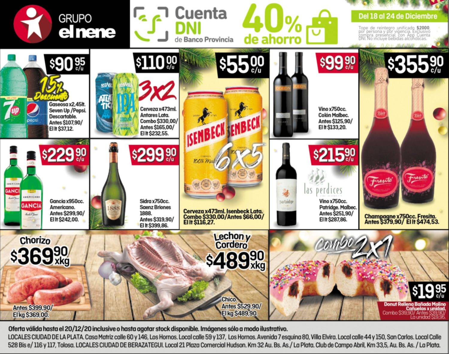 Del 18 al 24 de diciembre no te pierdas el 40% de ahorro con la app Cuenta DNI
