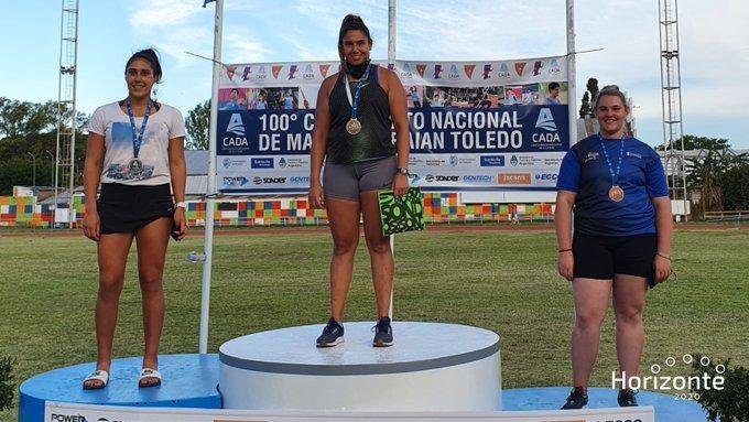 La platense Capurro, medalla de plata en lanzamiento de disco