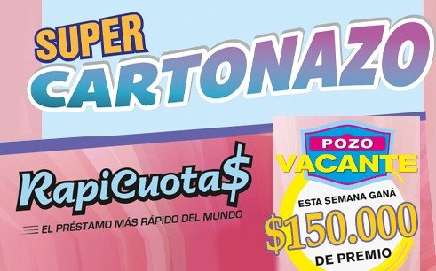 El Cartonazo quedó vacante y se viene un súper pozo para cerrar el año: 150.000 pesos