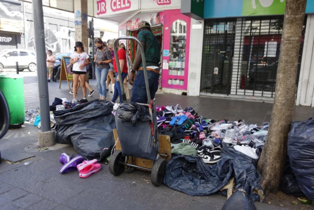 El microcentro, una “locura” en la antesala de la Navidad