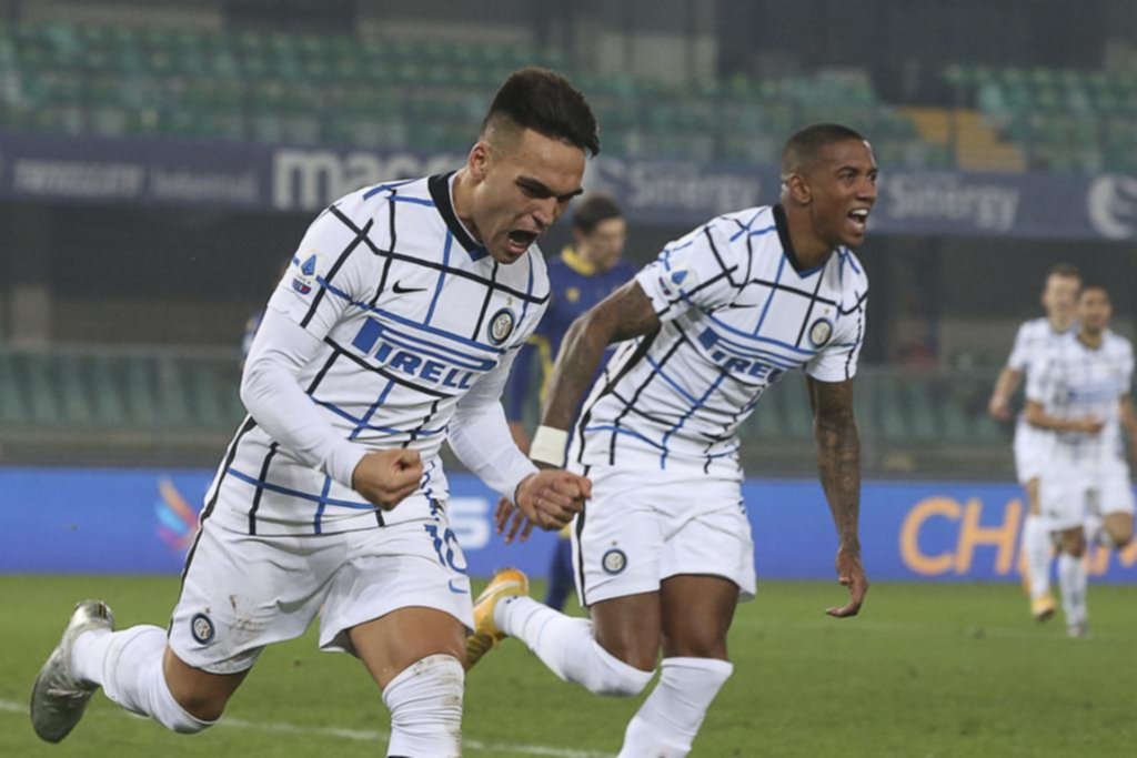 Lautaro anotó un gol y es clave en un Inter que sueña en Italia