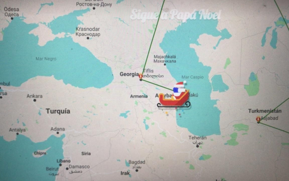 La ruta de Papá Noel: en dónde está en este momento