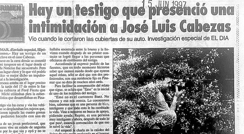 Cabezas: el pibe que vio lo que le hicieron