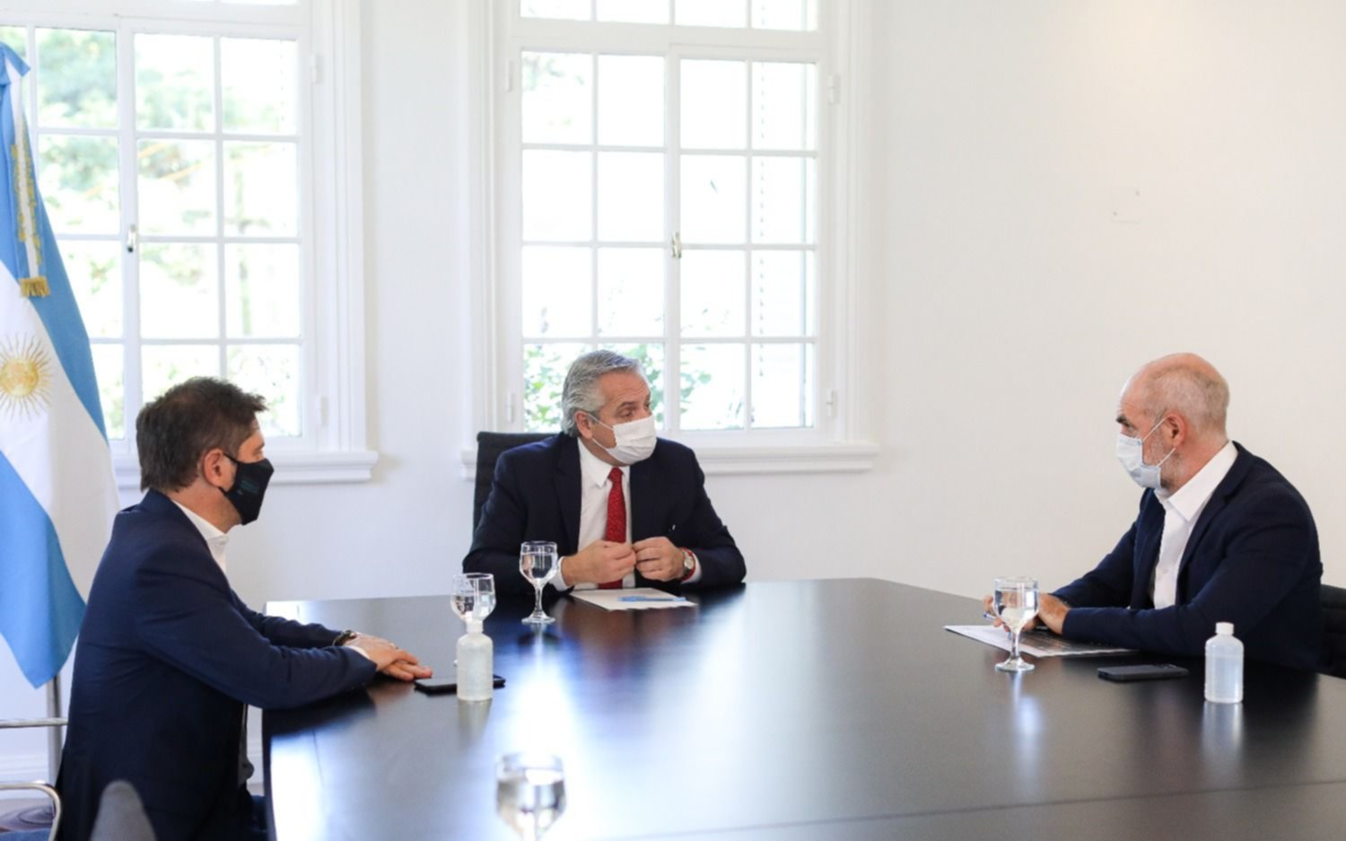 Reunión en Olivos: Larreta, Alberto y Kicillof analizaron la preocupante suba de casos