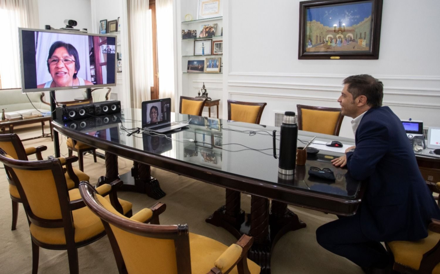 Kicillof habló con Milagro Sala y pidió "no más presos políticos en Argentina"