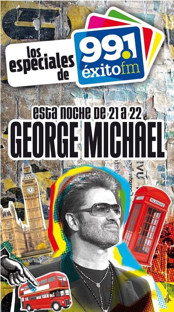 Esta noche llega George Michael a los especiales de Éxito FM 99.1: una hora a pura música