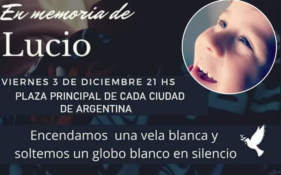 "En memoria de Lucio": el papá pide encender velas y soltar globos este viernes en todo el país