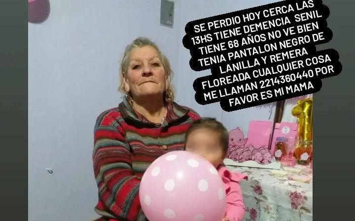 Desesperada búsqueda de una mujer en Villa Elisa: "Se pierde y no sabe a dónde está"