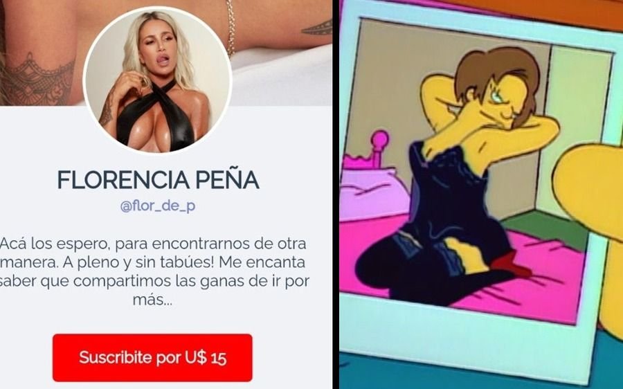 Florencia Peña vende contenido erótico: la comparación con Edna y los mejores memes