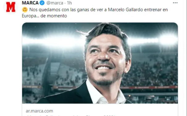 Marcelo Gallardo y la noticia que dio la vuelta al mundo