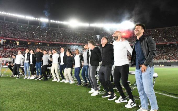 Miles de hinchas de River recordaron con Gallardo "la final más hermosa del mundo"