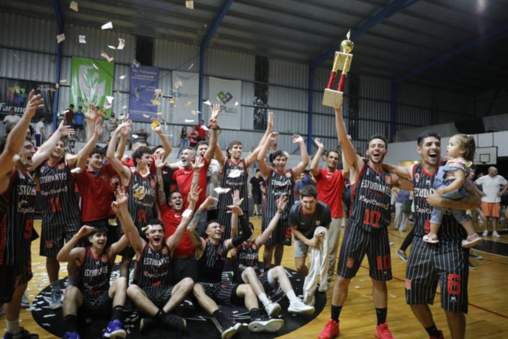 Estudiantes pegó el grito de campeón en el básquet local