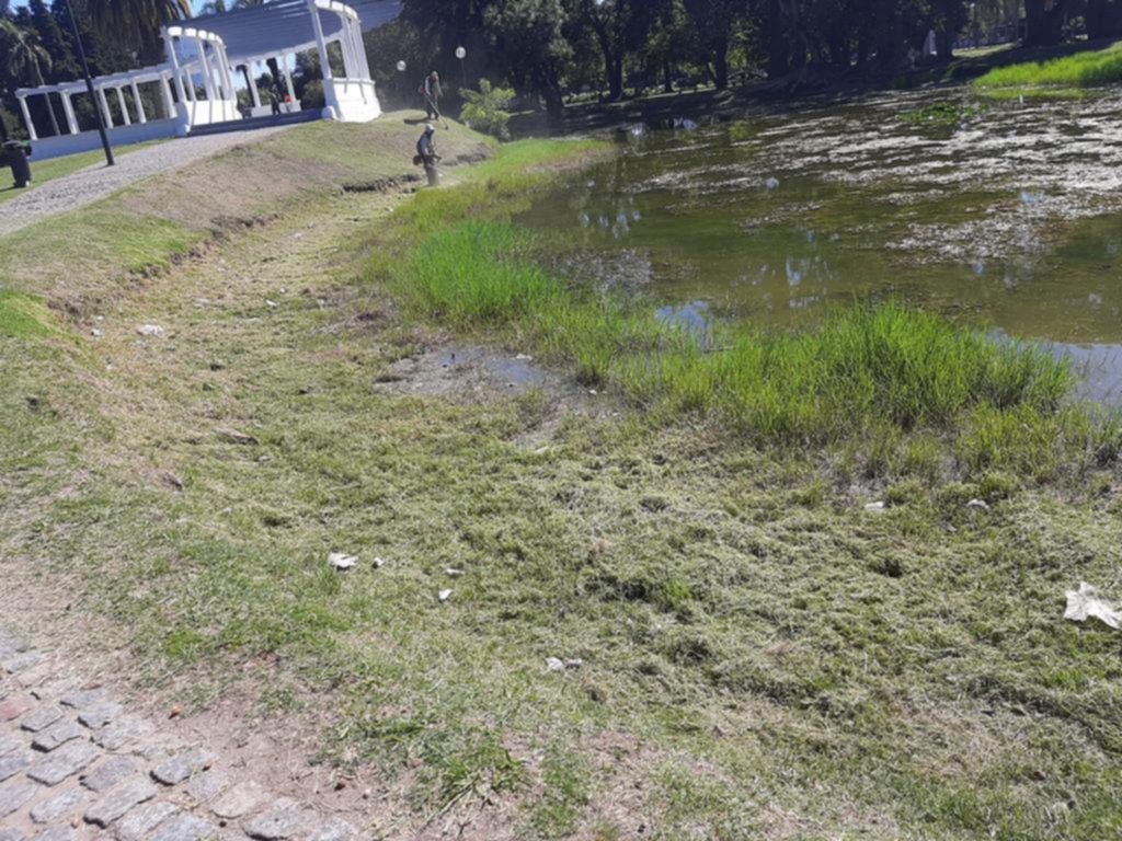 Nuevos reclamos por el bajo nivel de agua en el lago del Parque Saavedra