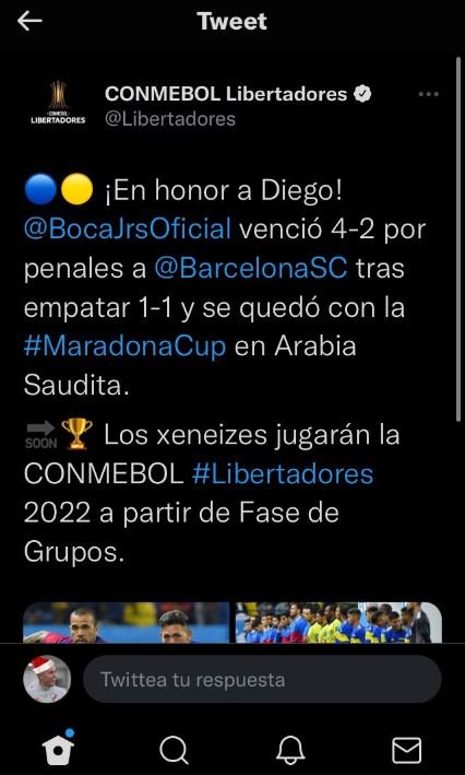 El blooper de la Conmebol tras triunfo de Boca:  etiquetó al Barcelona... pero de Ecuador