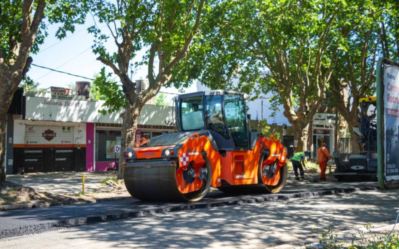 Gutiérrez: La calle 413 ya está repavimentada en un 80%