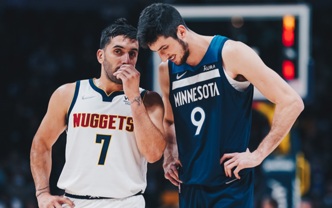 Timberwolves de Bolmaro aplastó a Nuggets de Campazzo