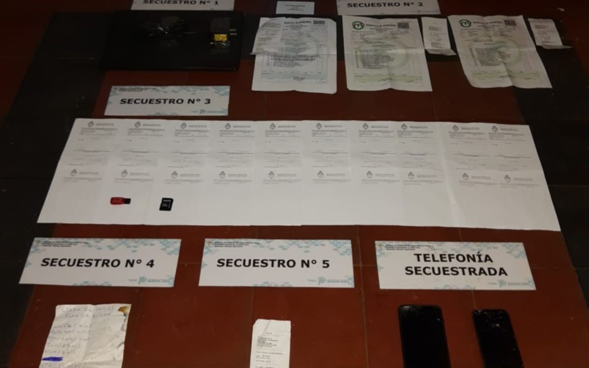 Allanamiento por el falsificador de obleas de la VTV que fue detenido en La Plata