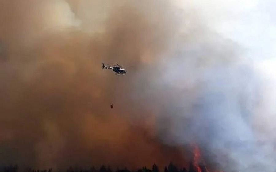 Cayó un helicóptero que combatía incendios en Aluminé: murieron sus dos ocupantes