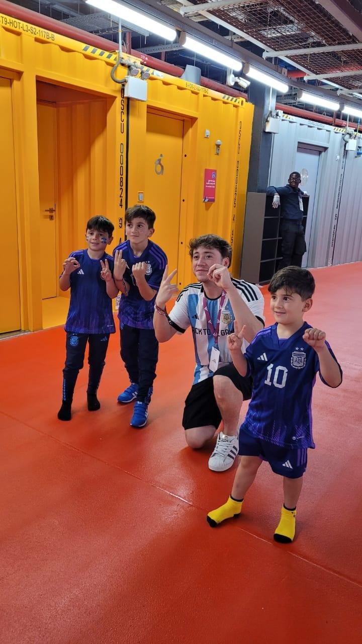 Paulo Londra y los hijos de Messi adivinaron el resultado