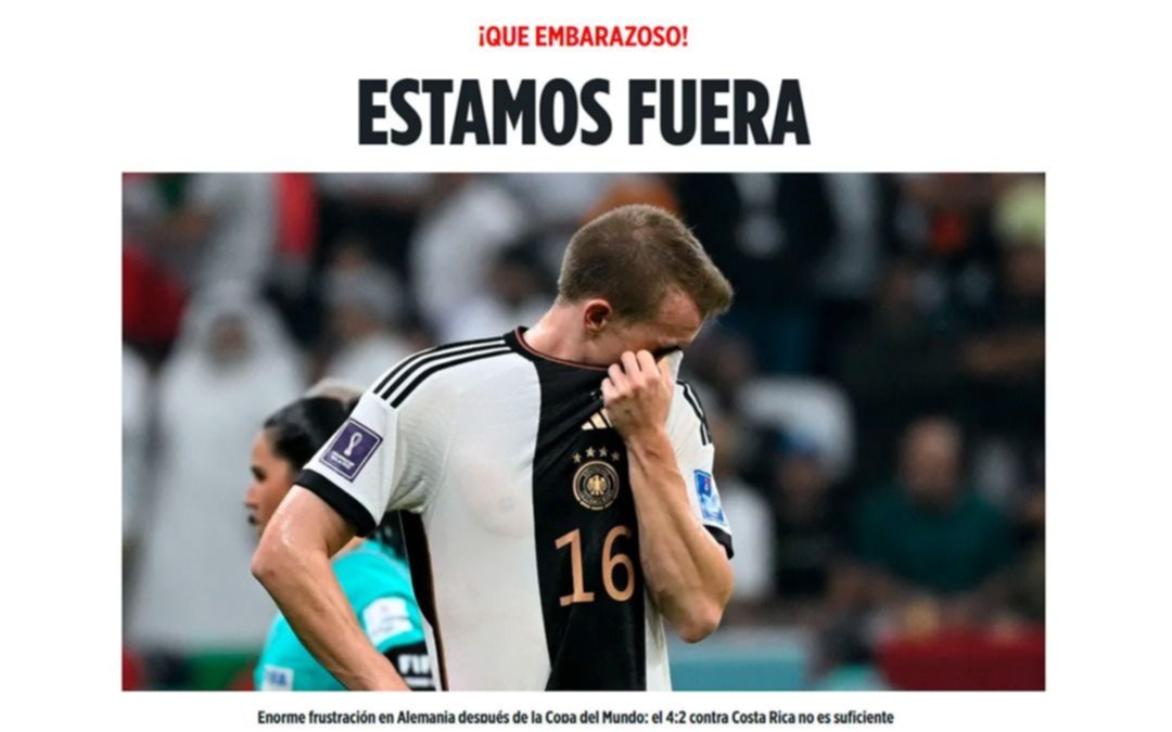 En Alemania, los medios destrozan a su Selección: "Somos un enano del fútbol"