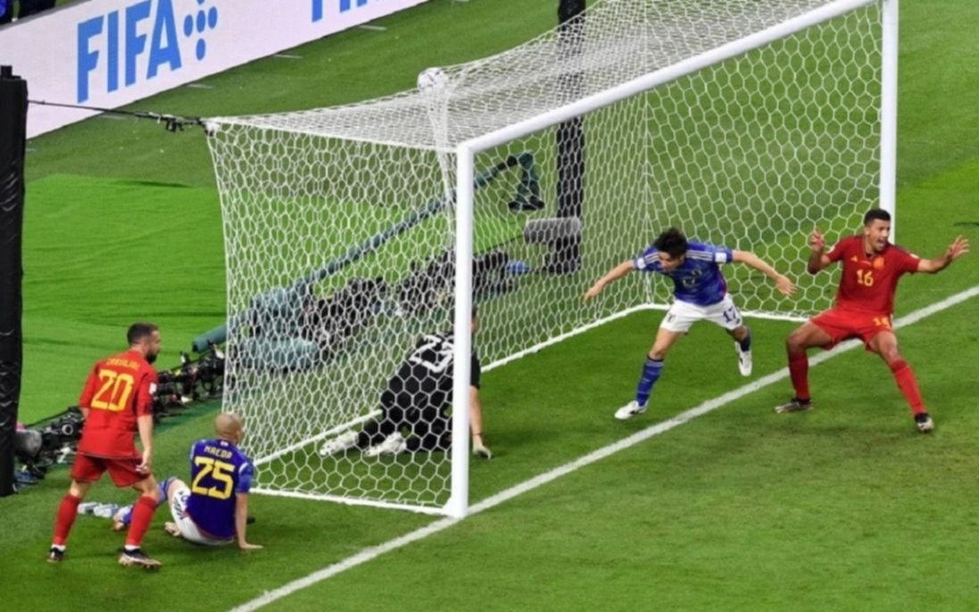 Se supo: por qué no fue anulado el polémico gol de Japón a España