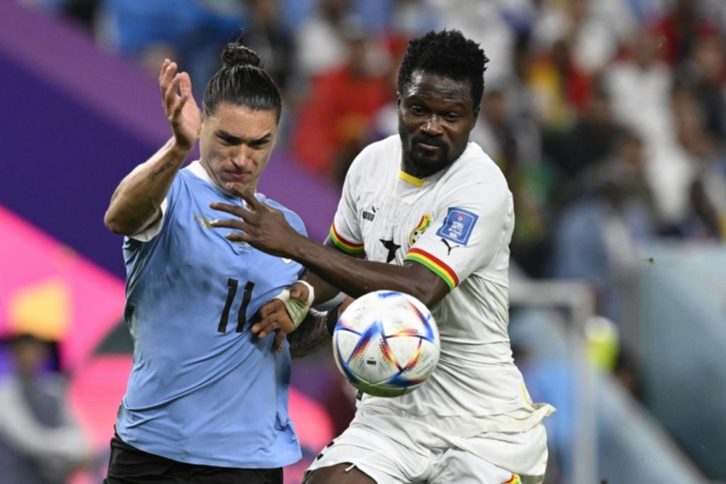 Un jugador de Ghana celebró la eliminación de Uruguay