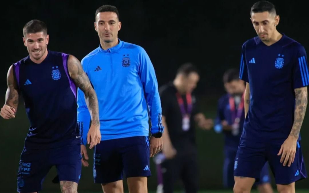 Di María y De Paul, las dudas de Scaloni en las horas previas al partido contra Países Bajos