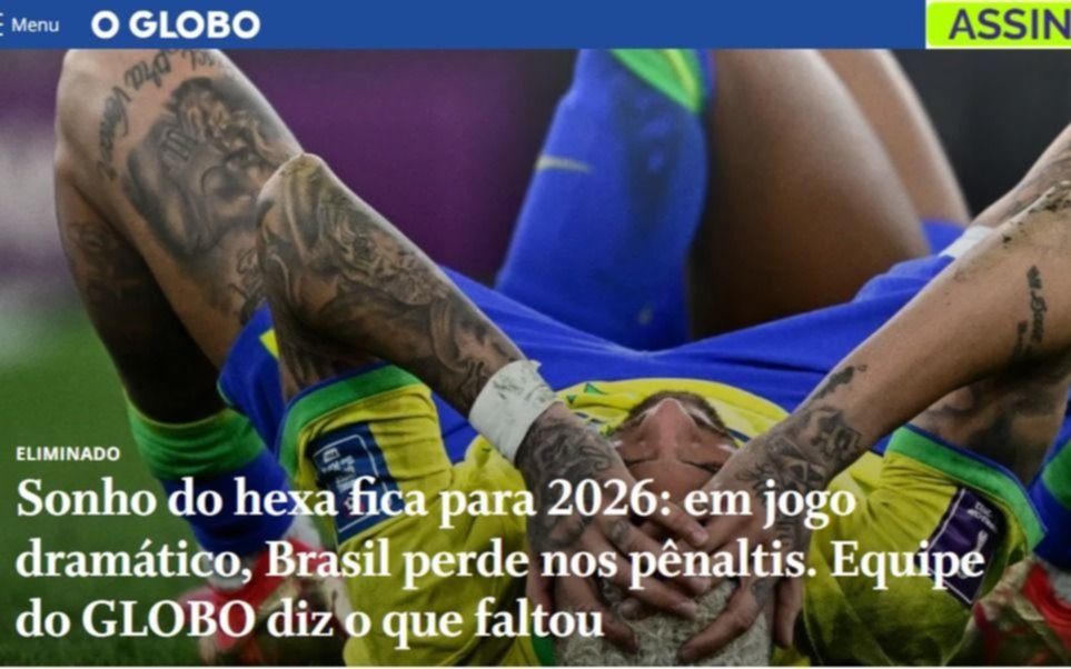 Los medios de Brasil destrozaron a su selección tras la dura eliminación