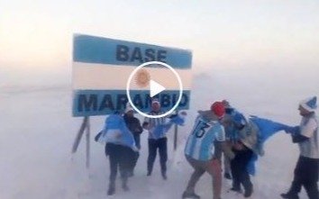 VIDEO. De la Quiaca a Ushuaia, y más allá también: así se festejó en la Base Marambio
